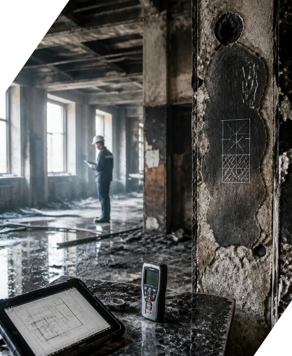 Обследование зданий после пожара в Железногорске от 15332 р. | ЭкспертизаРоссия