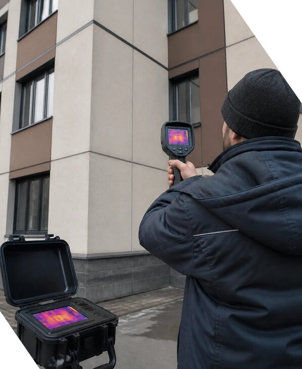 Тепловизионное обследование зданий и сооружений в Железногорске